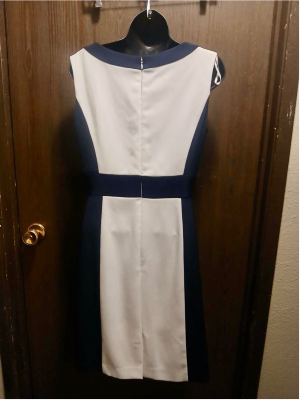 Women's Chelsea & Violet Navy White Colorblock Dress Size 4 - INV525 h - Picture 8 of 8